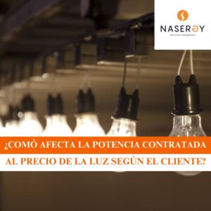 como afecta la potencia contratada al consumo de electricidad segun el cliente